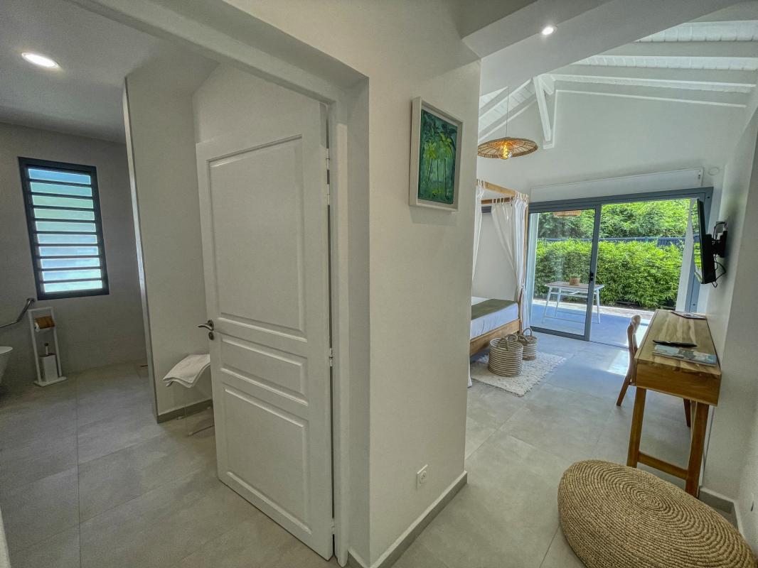 41 Location villa piscine accès plage Saint François Guadeloupe_chambre 2